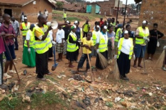 Community Cleanup in Makindye and Kawempe by PHCS members